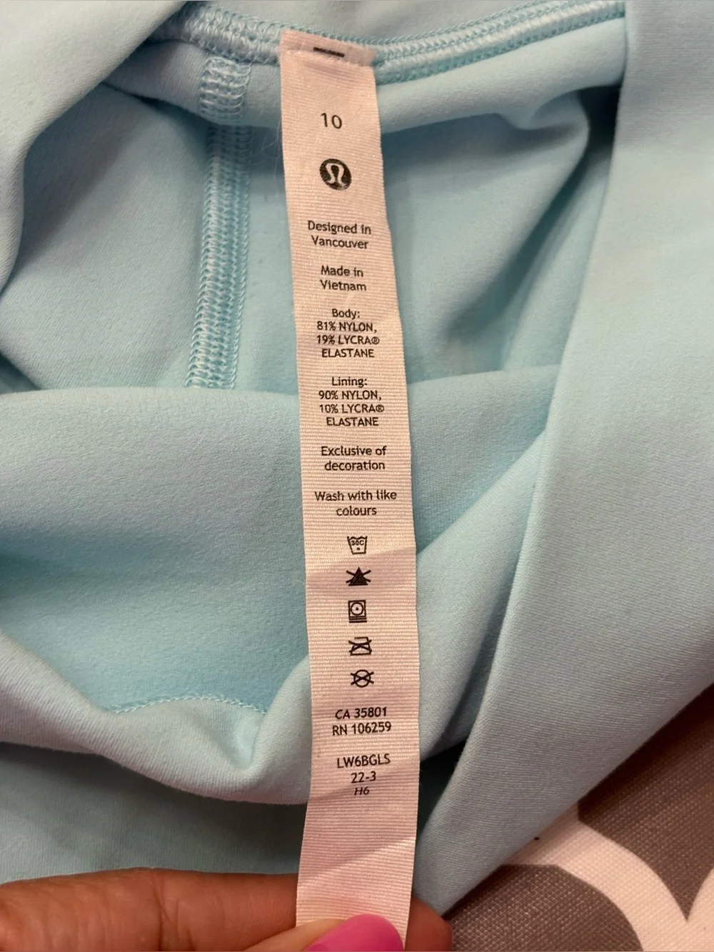 Lululemon Align High-Rise Crop 23 inch in Icing leggings